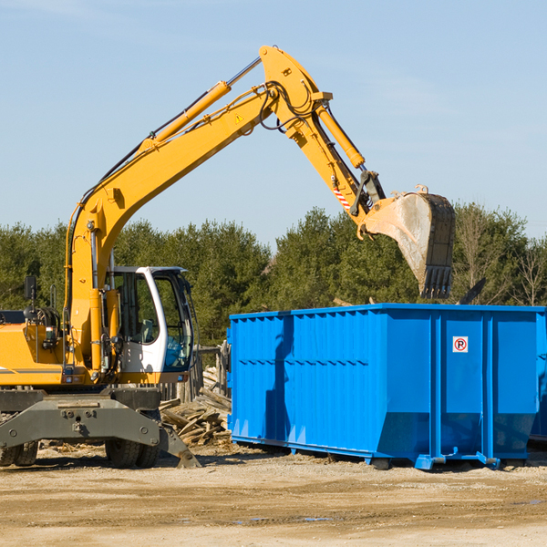 can i request a rental extension for a residential dumpster in Robertson County